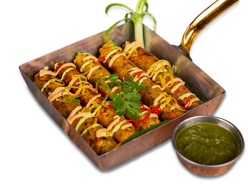 Makai Malai Seekh Kebab